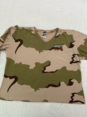 Vintage Y2K Code V Desert Camo Women’s Sz 2XL 2nd Amendment Rights Tee Shirt